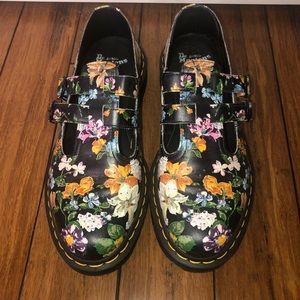 Dr. Martens Black Darcy Floral Mary Jane Size 11